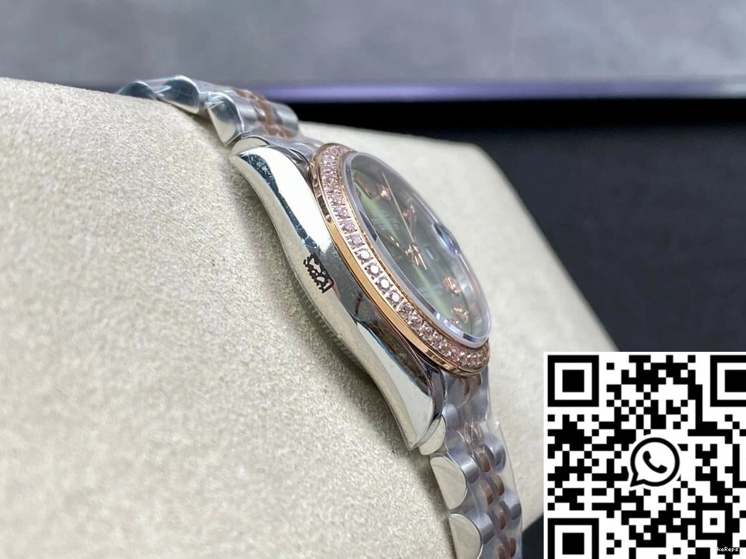 Dial EW Green Datejust Factory Rolex Diamond-set 31MM 0206